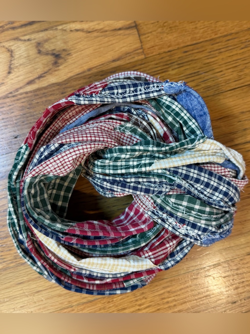Plaid Multicolor Kids Headwrap - Soft Cotton Scarf